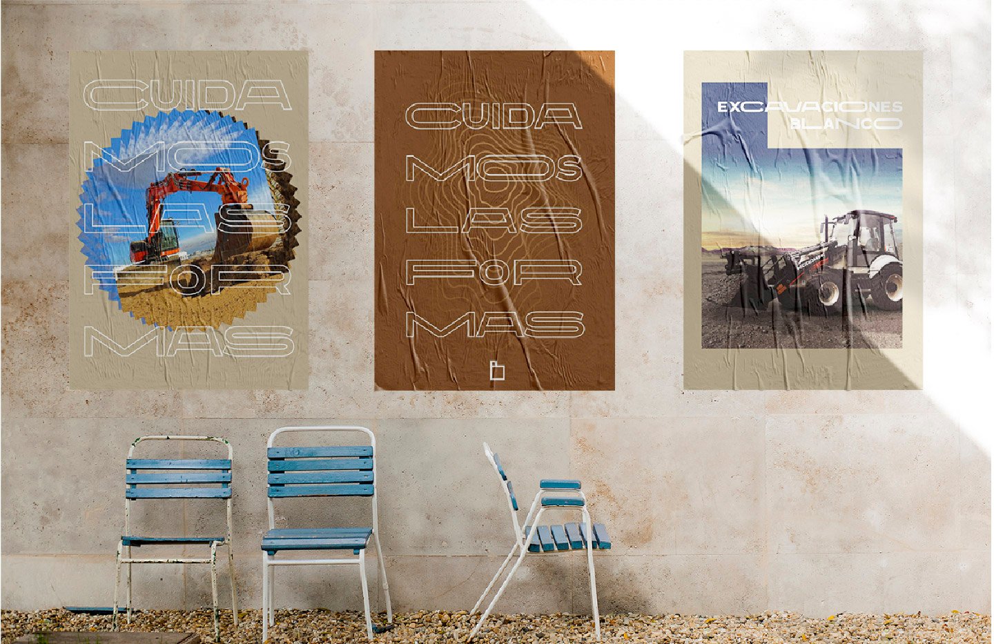 Posters corporativos Excavaciones Blanco